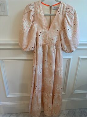 HUNTER BELL Palmer Abstract Coral Dress